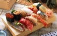 рыба, икра, суши, роллы, морепродукты, японская кухня, ассорти