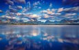 небо, облака, вода, горы, отражение, сша, национальный парк, гранд-титон, штат вайоминг, озеро джексон