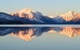 озеро, горы, отражение, национальный парк глейшер, lake mcdonald