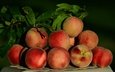 фрукты, урожай, плоды, персики