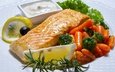 лимон, рыба, морковь, соус, маслины, морепродукты, брокколи, лосось, розмарин