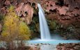 река, скалы, природа, водопад, осень, michael wilson