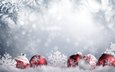 новый год, шары, снежинки, рождество, елочные игрушки, декор