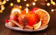 новый год, корица, апельсины, свеча, рождество, пряности, sabine dietrich