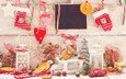 фонари, снег, новый год, шары, украшения, орехи, апельсины, рождество, сердечки, печенье, леденцы, сапожок, елочные украдения