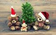 новый год, елка, мишки, игрушки, рождество, плюшевые мишки