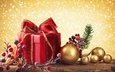 новый год, шары, подарки, игрушки, ягоды, праздники, рождество