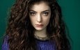 девушка, взгляд, волосы, лицо, певица, лорд, lorde, ella marija lani yelich-o'connor, новозеландская