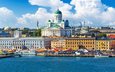 город, причал, архитектура, здания, порт, финляндия, хельсинки