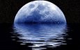 ночь, вода, луна