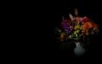 цветы, фон, букет, ваза