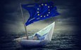 вода, флаг, географическая карта, кораблик, кризис, flag of europe