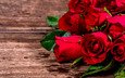 цветы, розы, красные, букет, романтик, дерева, влюбленная