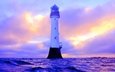 природа, море, маяк, шотландия, bell rock lighthouse angus