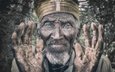 портрет, лицо, мужчина, старик, православные, эфиопия, lalibela