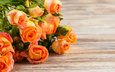розы, стол, оранжевые, irina bort