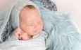 сон, ребенок, малыш, младенец, шапочка, мех, кроха, новорожденный