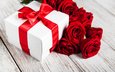 розы, лента, подарок, праздник, коробка, olena rudo