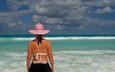 beach bikini ocean hat