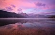 озеро, горы, отражение, скалистые горы, айдахо