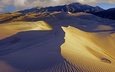горы, пустыня, сша, колорадо, great sand dunes national park