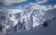 горы, снег, новая зеландия, южные альпы