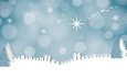 небо, снег, новый год, текстура, зима, снежинки, звезды, подарки, звезда, комета, много, голубой фон, рождество, сугробы, коробки, боке
