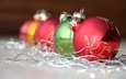 новый год, шары, разноцветные, шарики, блеск, праздник, рождество, дождик, размытие