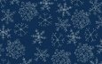 новый год, текстура, снежинки, узоры, рождество, синий фон