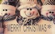 новый год, улыбка, надпись, снеговик, игрушки, праздник, рождество, снеговики, рожицы, шляпки, фигурка, бантики