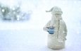 снег, природа, новый год, зима, снежинки, игрушка, кружка, праздник, рождество, пар, шарф