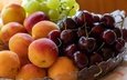 виноград, фрукты, черешня, вишня, абрикосы