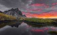 восход, утро, рассвет, гора, исландия, stokksnes, стокснес, vestrahorn mountain