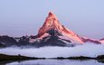 гора, швейцария, вершина, маттерхорн, гора маттерхорн, пеннинские альпы, кантон вале