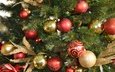 новый год, елка, хвоя, зима, шарики, игрушки, праздник, рождество
