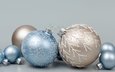 новый год, шары, зима, шарики, голубые, праздник, рождество