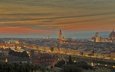 панорама, италия, флоренция