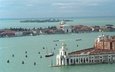 панорама, венеция, канал, италия, лагуна