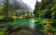 озеро, горы, природа, лес, швейцария