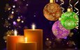 огни, свечи, новый год, шары, пламя, дизайн, фон, новогодние обои, элементы, рождество, новогодние игрушки, новогодний стиль, новогодняя декорация