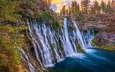 водопад, сша, деревь, на природе, ка­ли­фор­нийс­кая