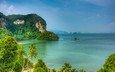 пейзаж, море, пальмы, таиланд, koh yao noi in phang nga province, место отдыха