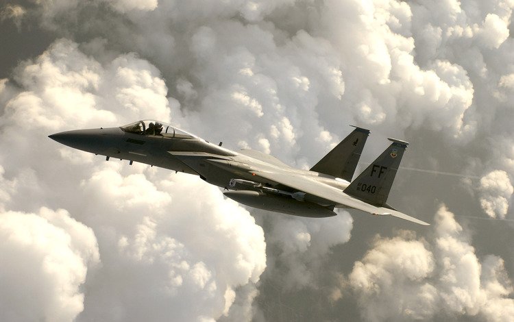 небо, самолет, истребитель, f-15 eagle, the sky, the plane, fighter