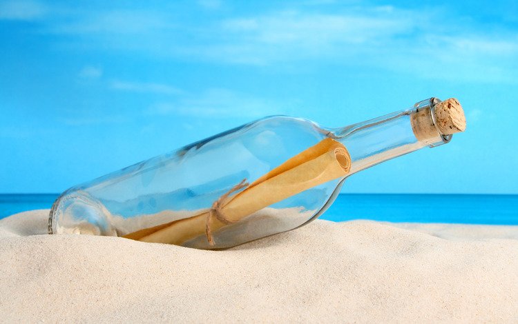 песок, пляж, послание, бутылка, письмо, послание в бутылке, sand, beach, message, bottle, letter, message in a bottle