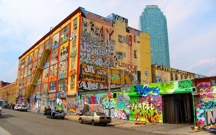 города, графитти, colour, city, graffiti