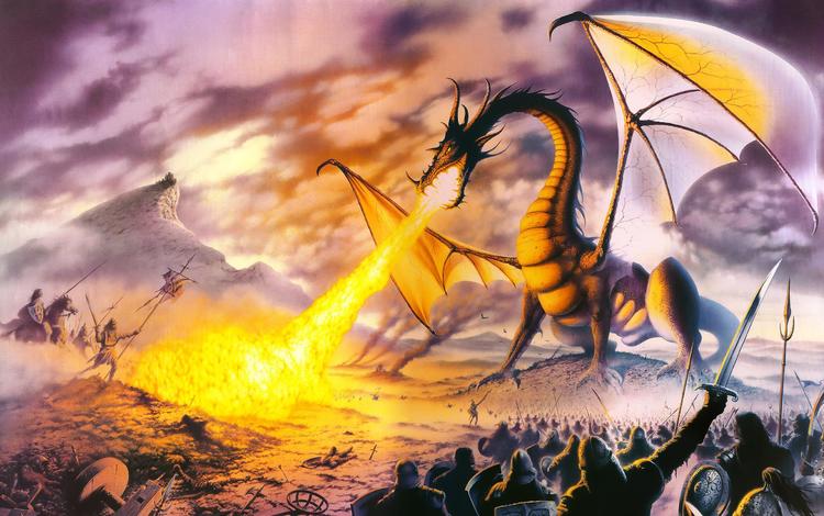 фентези, steve read, dragon lord, дракон, воины, огонь, fantasy, dragon, warriors, fire