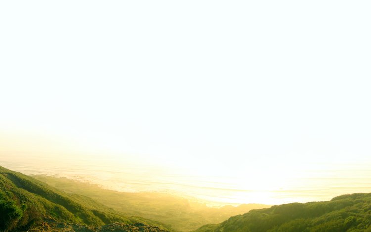 небо, свет, горы, солнце, горизонт, растительность, the sky, light, mountains, the sun, horizon, vegetation