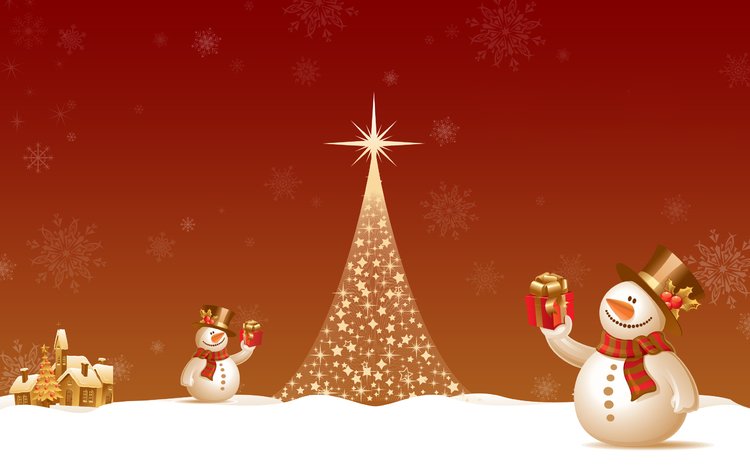 огни, новый год, елка, снеговик, lights, new year, tree, snowman