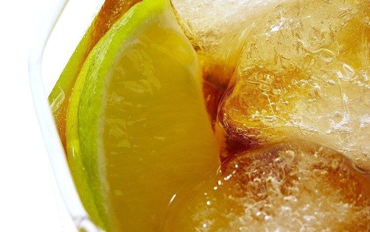 макро, напиток, фрукты, лёд, лайм, коктейль, цитрусы, macro, drink, fruit, ice, lime, cocktail, citrus