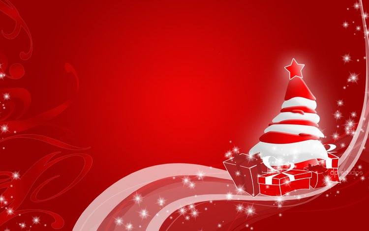 новый год, елка, подарки, красный, с новым годом, new year, tree, gifts, red, happy new year